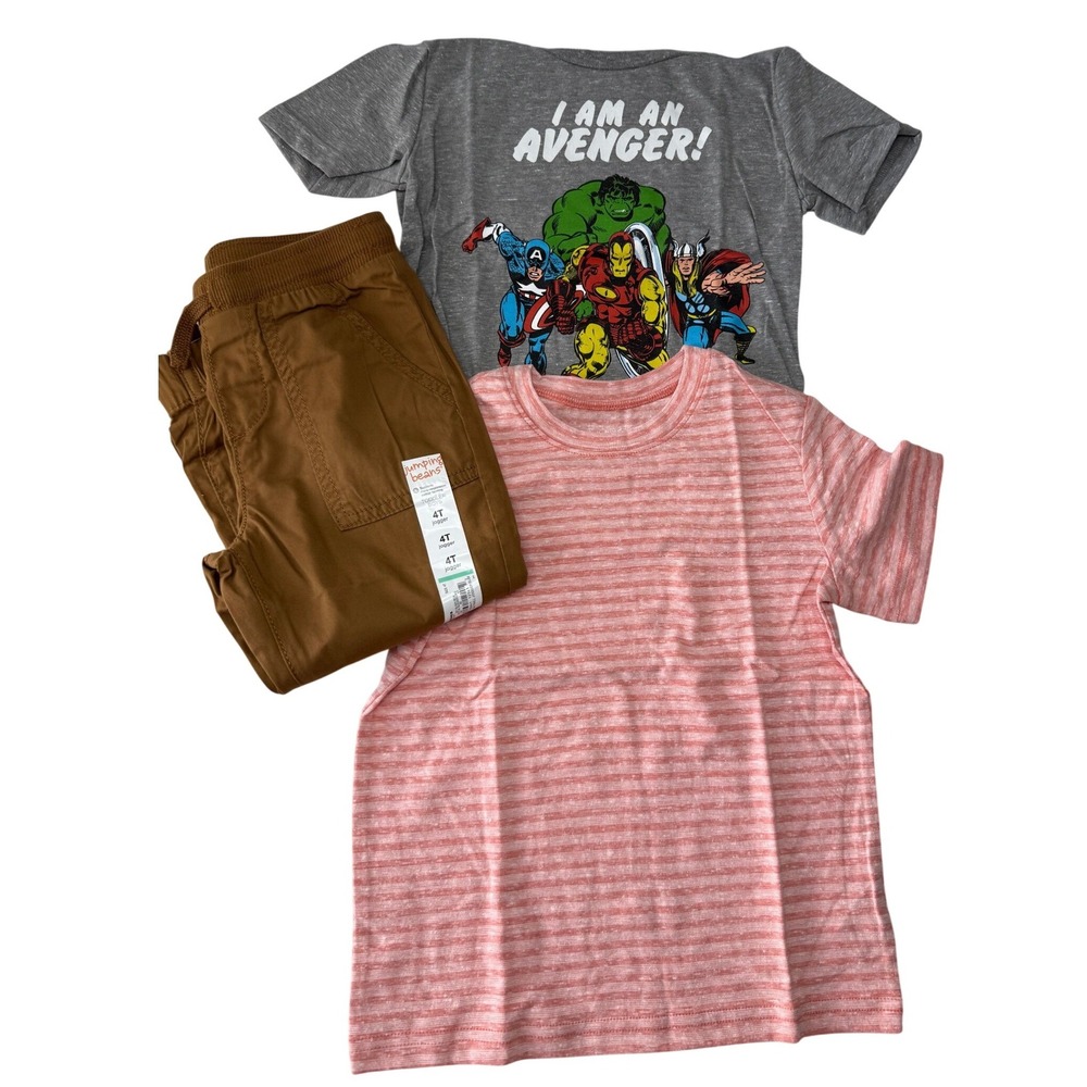 Jumping Beans Marvel Avengers Mixed Lot of‎ 3 Kids Boys 4T NEW